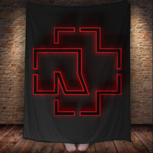 Плед с 3D принтом на тему- Рамштайн Rammstein 150х200 см.