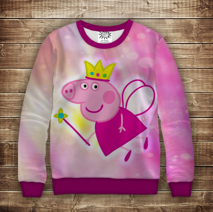 Світшот із 3D принтом Свинка Пепа ВСІ Розміри Преміум тканина