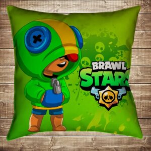 Подушка 3D - Бравл Старс Leon Фейс