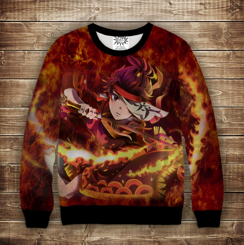 Свитшот с 3D принтом Kimetsu no Yaiba Кимецу Наруто Аниме ВСІ Розміри Преміум тканина