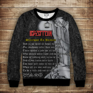 Свитшот с 3D принтом Led Zeppelin ВСІ Розміри Преміум тканина