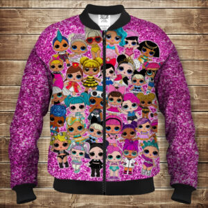 Бомбер з 3D принтом на тему Ляльки лол (lol) ВСІ Розміри Преміум тканина