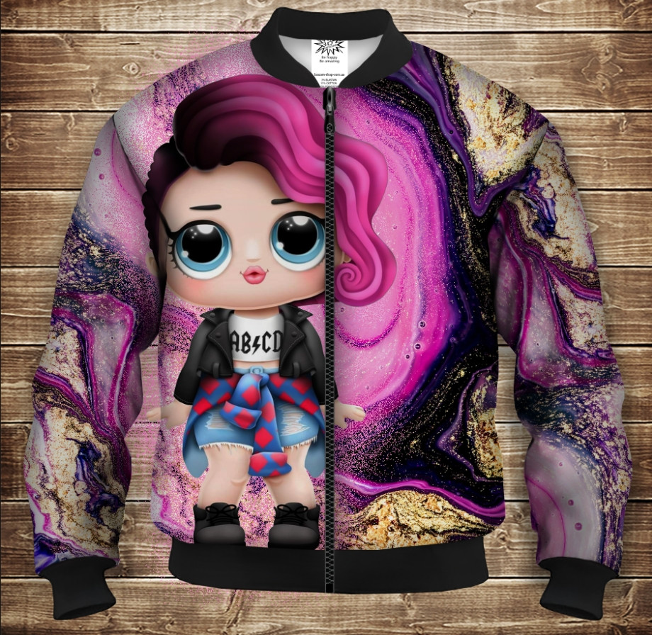 Бомбер з 3D принтом на тему Ляльки лол (lol) ВСІ Розміри Преміум тканина