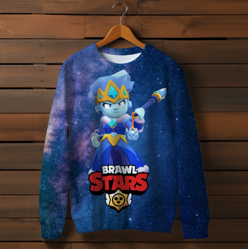 Світшот 3D Амбер Снігова королева Бравл Старс ВСІ Розміри Преміум тканина