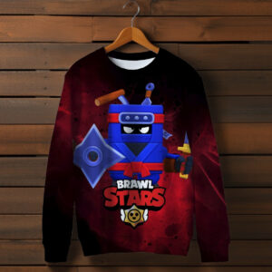 Світшот 3D Бравл Старс Еш Ніндзя ВСІ Розміри Преміум тканина