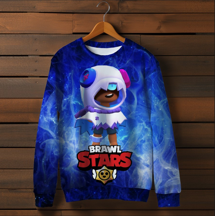 Світшот 3D Бравл Старс леон Трік leon_trick_or_treat_leon ВСІ Розміри Преміум тканина