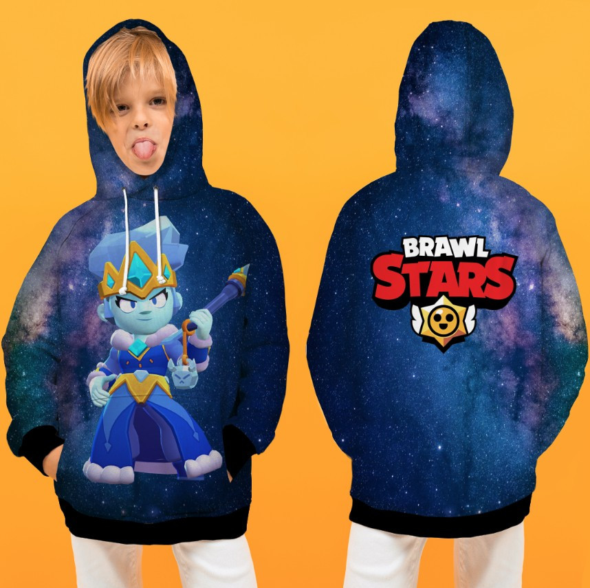 Толстівка 3D Бравл Старс Амбер Снігова королева ВСІ Розміри Преміум тканина