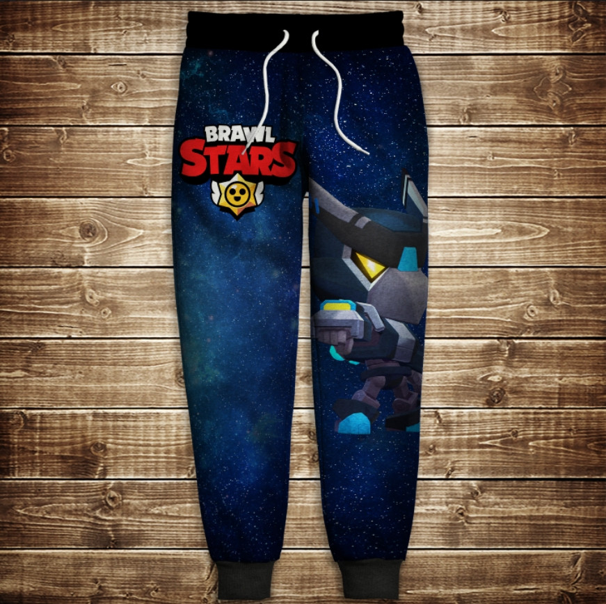 Штани 3D Бравл Старс Ворон меха ВСІ Розміри Преміум тканина