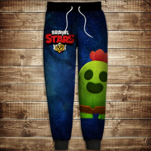 Штани 3D Бравл Старс Спайк ВСІ Розміри Преміум тканина