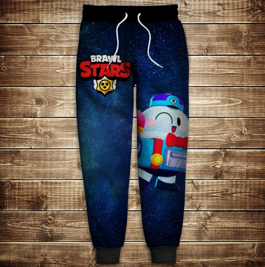 Штани 3D Бравл Старс Містер Пі ВСІ Розміри Преміум тканина