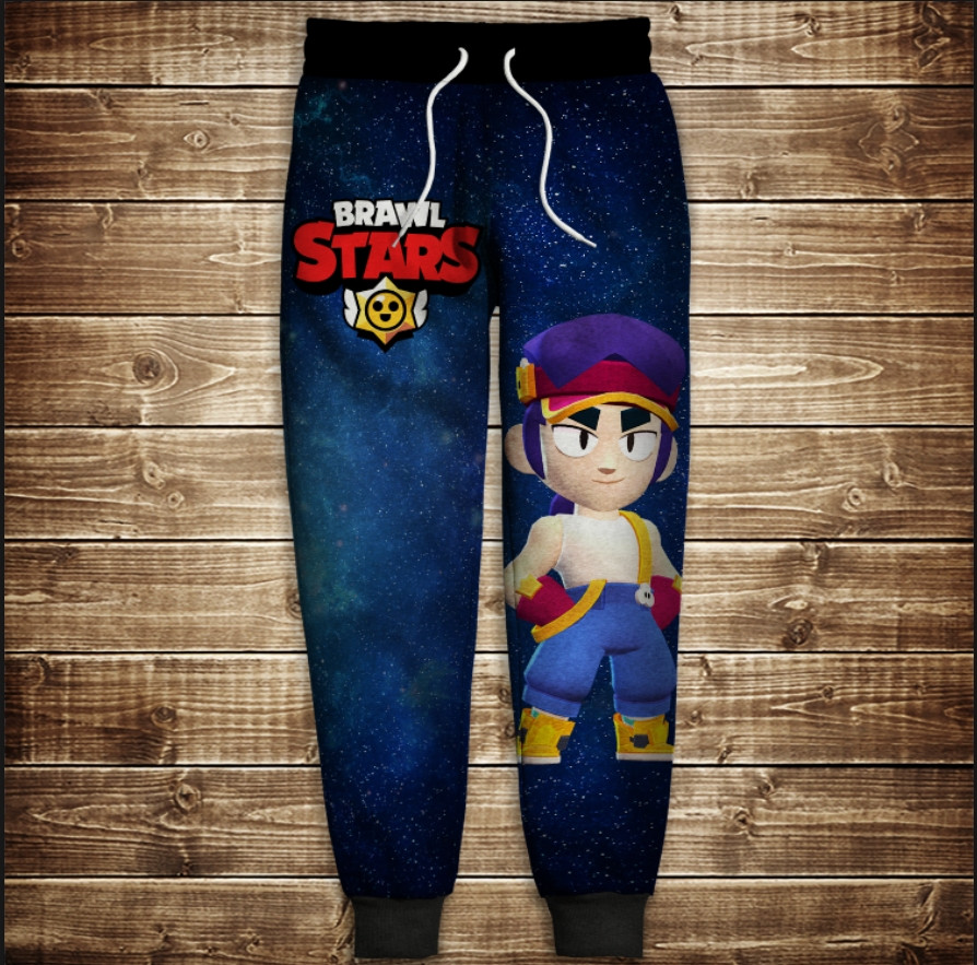 Штани 3D Бравл Старс Фенг ВСІ Розміри Преміум тканина