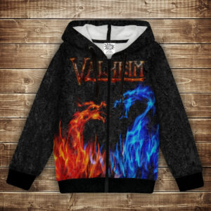 Худі з 3Д принтом на тему - Valheim. Валхейм.Дракони. Дитячі та дорослі розміри ВСІ Розміри Преміум тканина