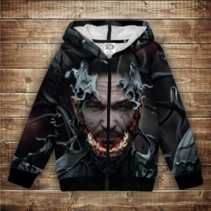 Худі з 3Д принтом на тему - Веном Venom.Том Харді. Дитячі та дорослі розміри ВСІ Розміри Преміум тканина