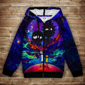 Худі з 3Д принтом на тему - Рік і Морті. Дитячі та дорослі розміри ВСІ Розміри Преміум тканина