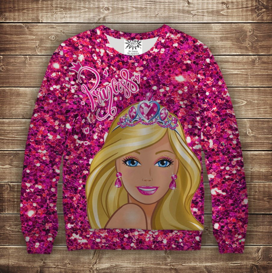 Світшот 3D Барбі / Принцеса ВСІ Розміри Преміум тканина