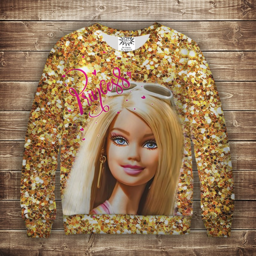 Світшот 3D Барбі / Принцеса ВСІ Розміри Преміум тканина