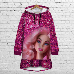 Плаття-худі з капюшоном і воланом Барбі / Принцеса. Дитячі і дорослі розміри. ВСІ Розміри Преміум тканина