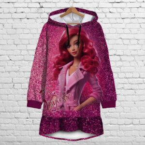 Плаття-худі з капюшоном і воланом Барбі / Принцеса. Дитячі і дорослі розміри. ВСІ Розміри Преміум тканина