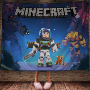 Плед з 3D принтом - Майнкрафт космічний 150х200 см.