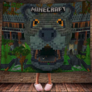 Плед з 3D принтом - Майнкрафт пума 150х200 см.