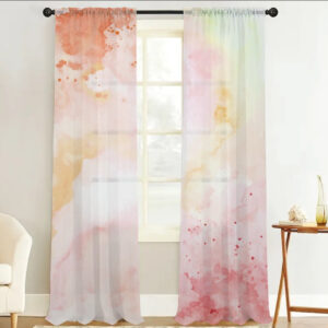 Гардина тюль комплект з 2х шт акварель 01