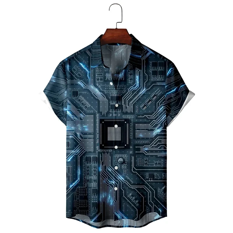 Сорочка 3D принт інженеру програмісту Chip & Vintage Motherboard & Engineer ВСІ Розміри