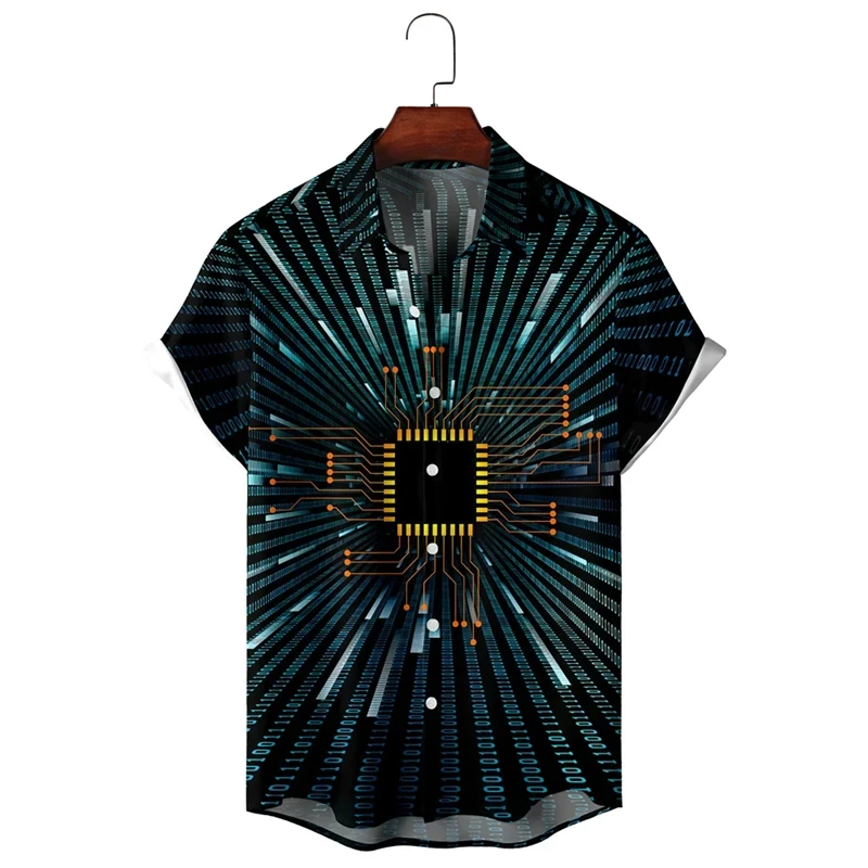 Сорочка 3D принт інженеру програмісту Chip & Vintage Motherboard & Engineer ВСІ Розміри