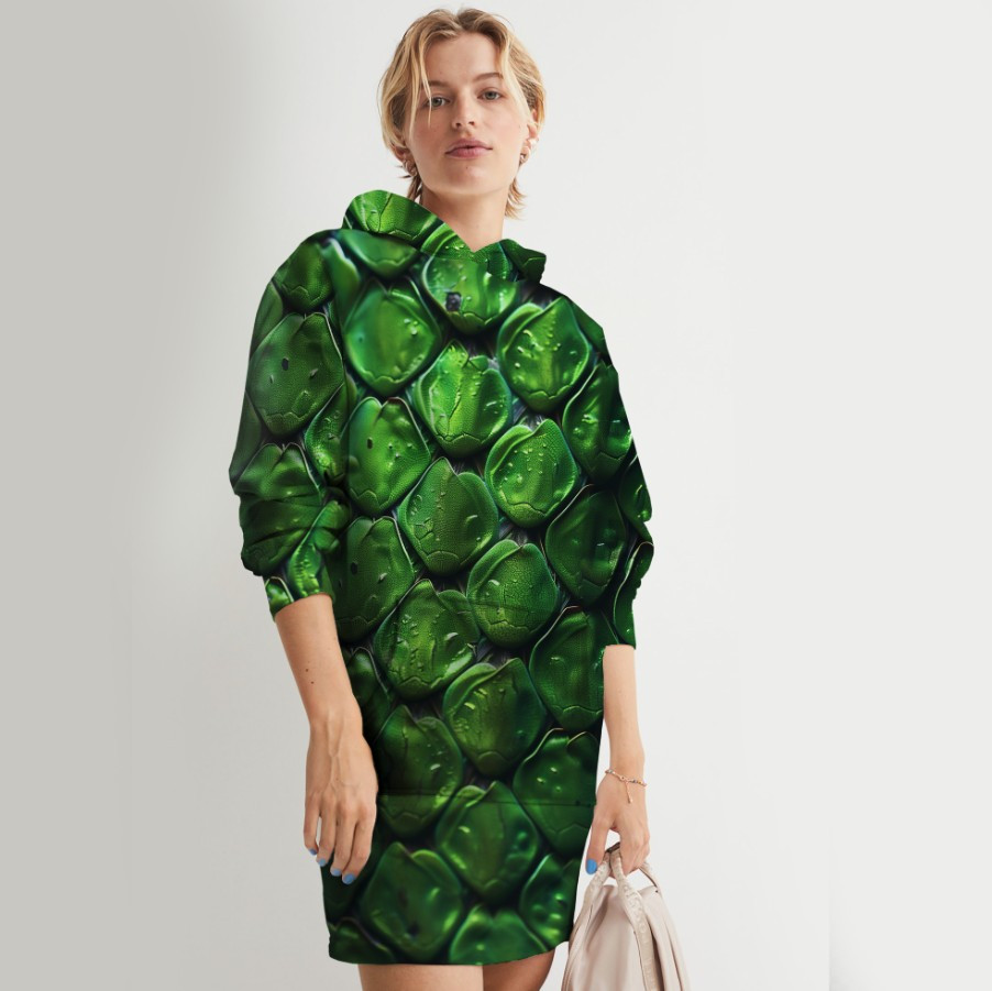 Плаття худі толстівка з принтом змія зелена зміїна шкіра 21 ВСІ Розміри Преміум тканина