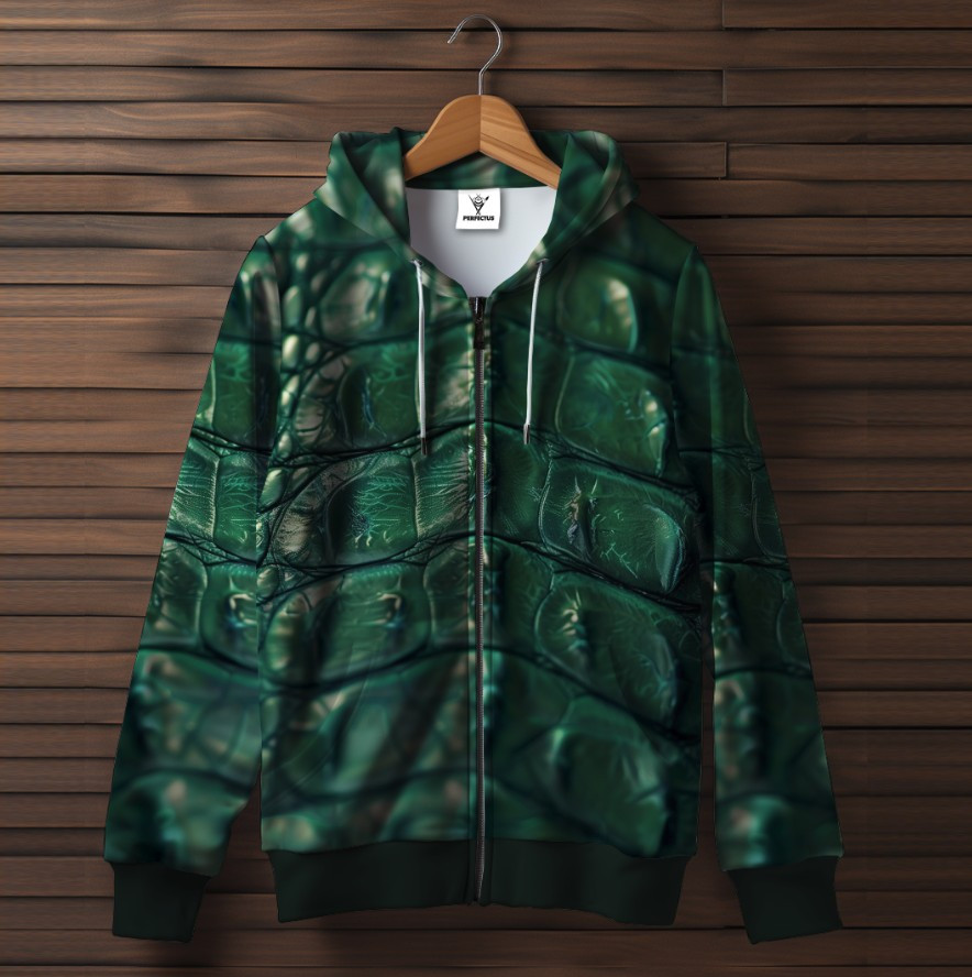 Худі на блискавці з принтом змія зміїна шкіра луска дракона 21 ВСІ Розміри Преміум тканина