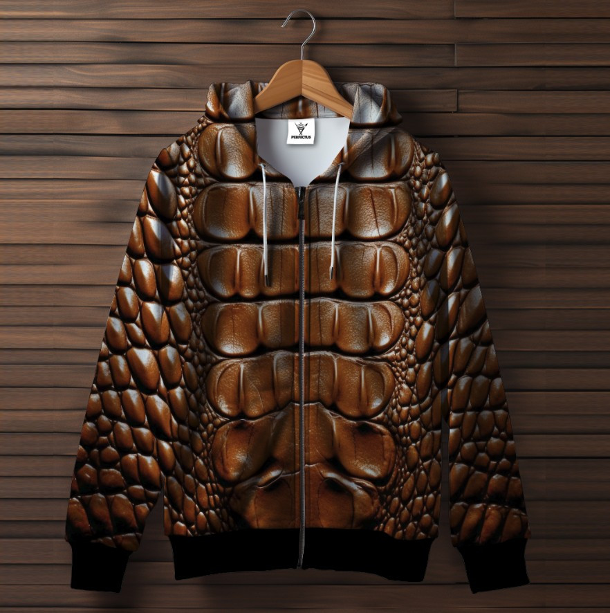 Худі на блискавці з принтом змія зміїна шкіра луска дракона 24 ВСІ Розміри Преміум тканина