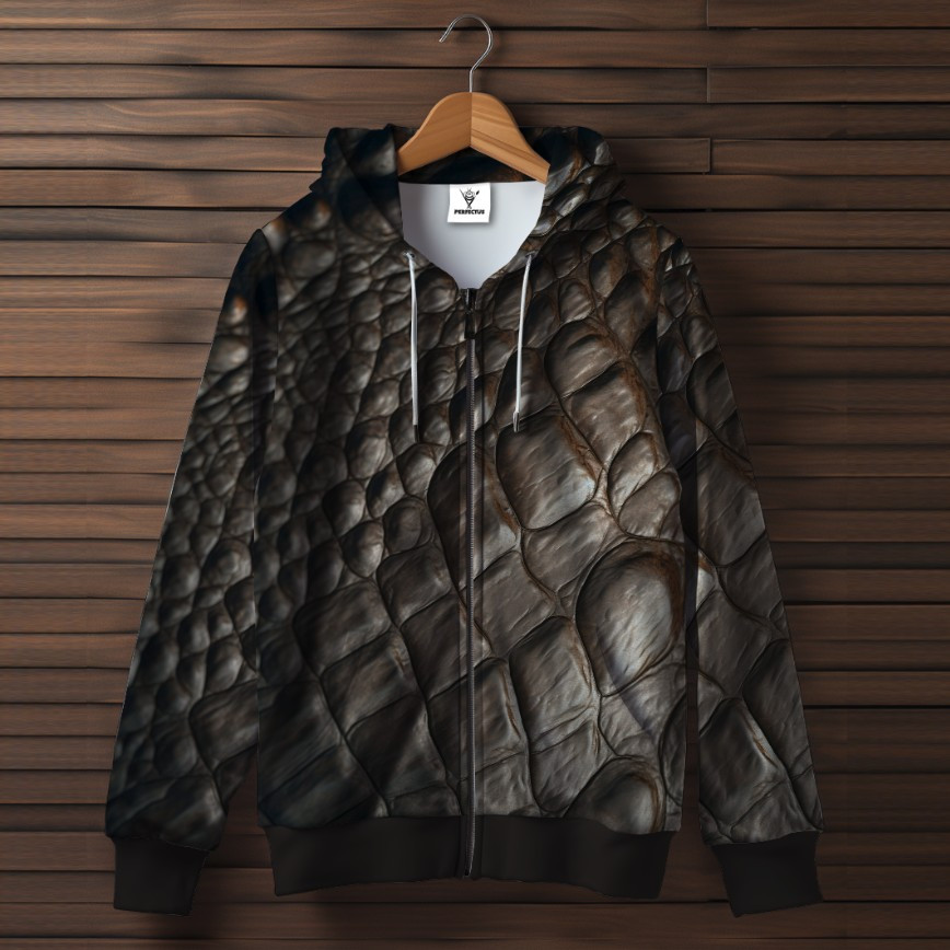 Худі на блискавці з принтом змія зміїна шкіра луска дракона 26 ВСІ Розміри Преміум тканина