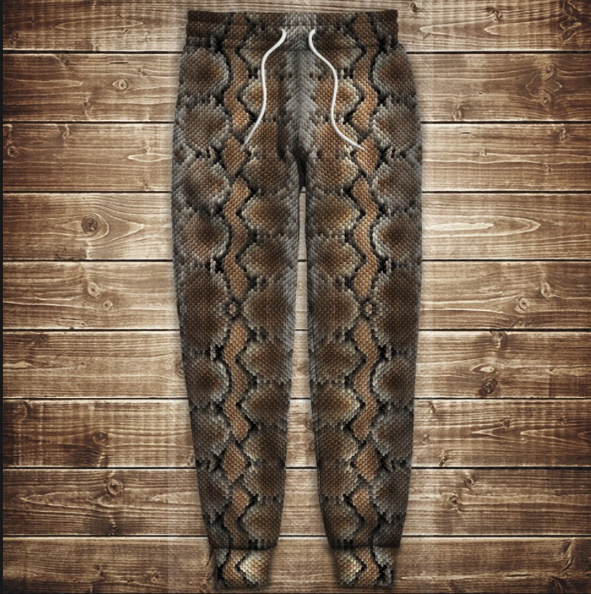 Штани з принтом змія зміїна шкіра 2 ВСІ Розміри Преміум тканина