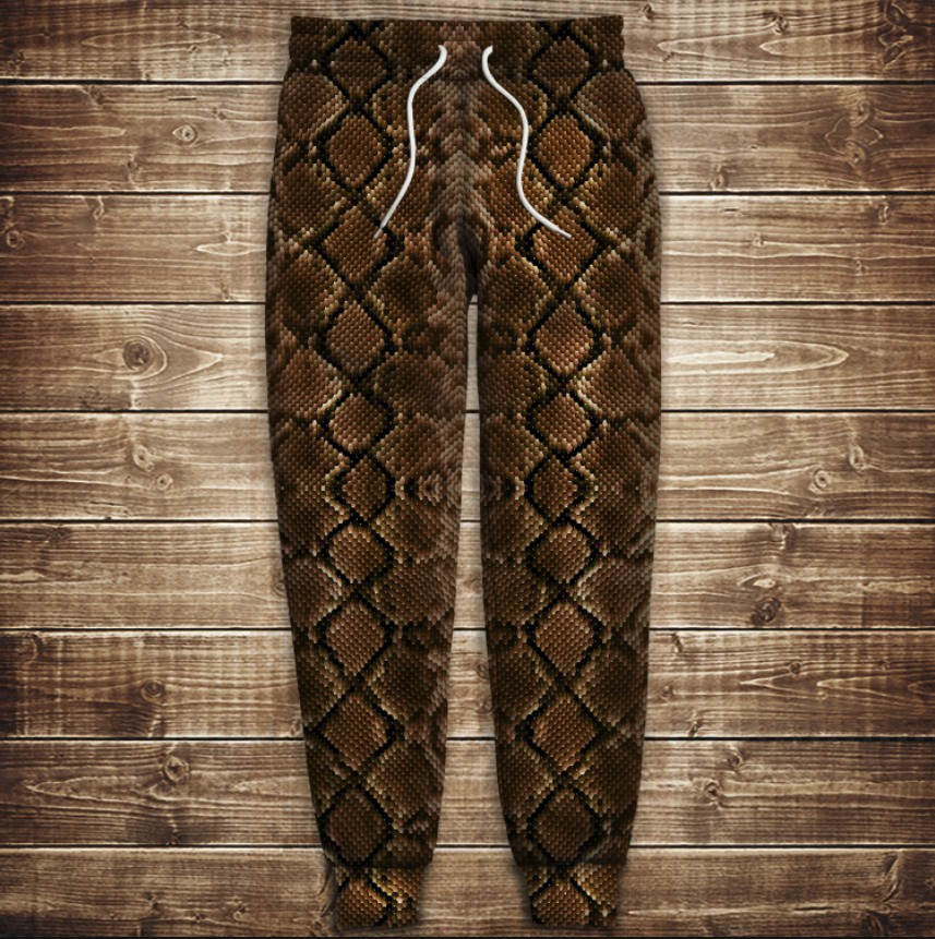 Штани з принтом змія зміїна шкіра 3 ВСІ Розміри Преміум тканина