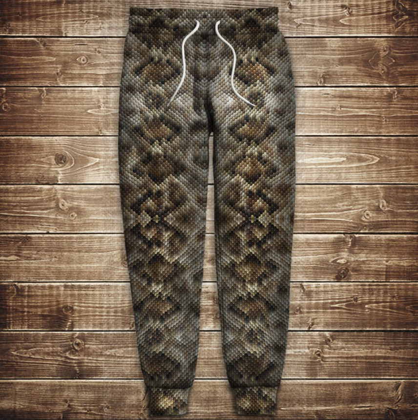Штани з принтом змія зміїна шкіра 4 ВСІ Розміри Преміум тканина