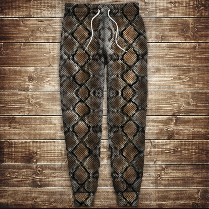 Штани з принтом змія зміїна шкіра 5 ВСІ Розміри Преміум тканина