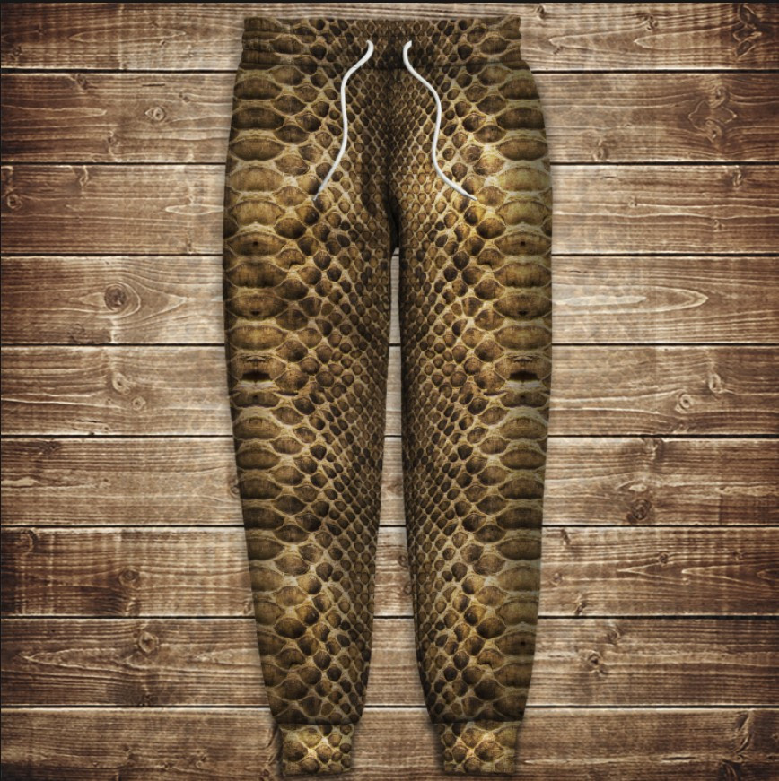 Штани з принтом змія зміїна шкіра 7 ВСІ Розміри Преміум тканина