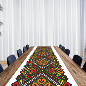 Раннер (доріжка на стіл) з принтом етнічна Вишиванка