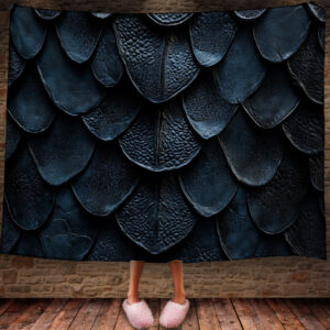 Плед з принтом шкіра дракона змії 150х200 см.