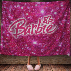 Плед із 3D-принтом - Барбі лого 150х200 см.