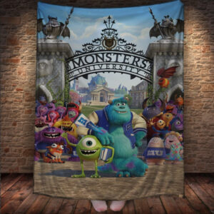 Плед з 3D принтом - Університет монстрів Майк