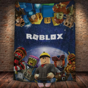 Плед з 3D принтом - Роблокс Roblox герої 150х200 см.