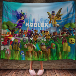 Плед з 3D принтом - Роблокс Roblox герої 01 150х200 см.