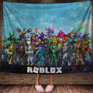 Плед з 3D принтом - Роблокс Roblox герої 02 150х200 см.