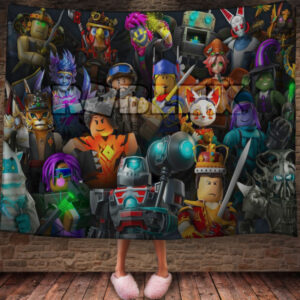 Плед з 3D принтом - Роблокс Roblox герої 03 150х200 см.