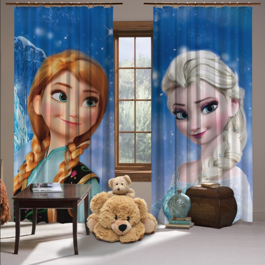 Штори 3D Анна та Ельза