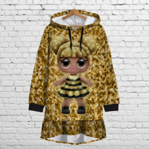 Сукня-худі з капюшоном і воланом Ляльки ЛОЛ. lol. Бджілка. Дитячі та дорослі розміри. ВСІ Розміри Преміум тканина