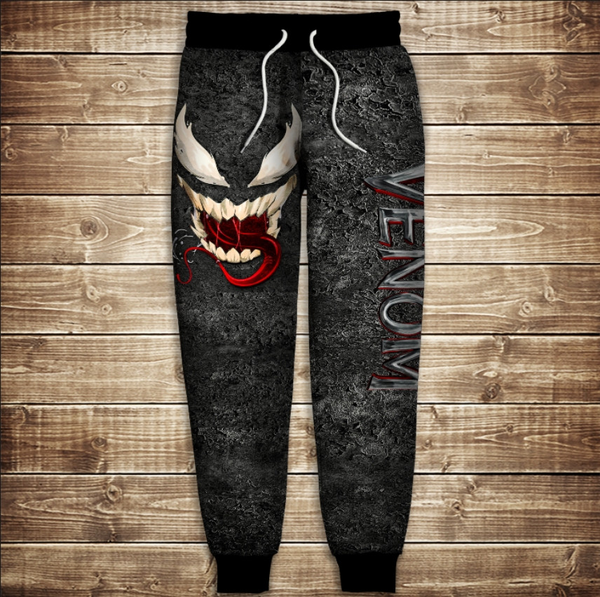 Штани з 3D принтом: Веном усмішка Venom Smile ВСІ Розміри Преміум тканина