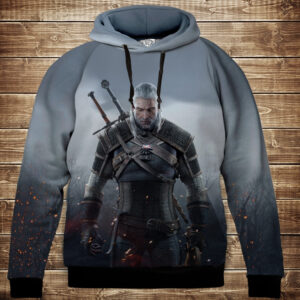 Толстовка з 3D принтом на тему: Відьмак Геральд WITCHER Game. Дитячі та дорослі розміри ВСІ Розміри Преміум тканина