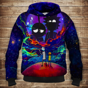 Толстовка з 3D принтом на тему: Рік та Морті. Дитячі та дорослі розміри ВСІ Розміри Преміум тканина