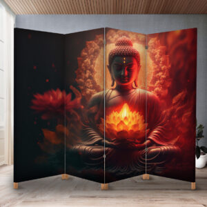 Декоративний екран-ширма з принтом Будди